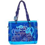 Laurel Burch Indigo Blue Cat Tote