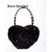 Black Beaded Heart Shaped Bag 