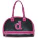 Black Pink Initial D Monogram Bowler Bag Purse