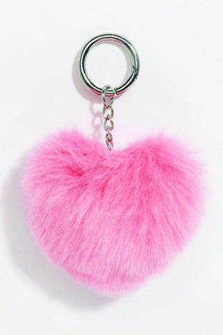Pom Pom Heart KeyChain